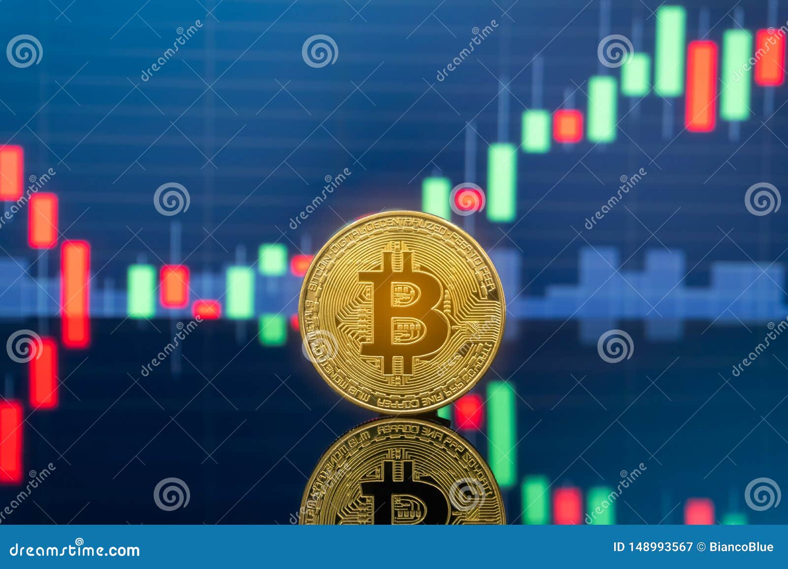 Bitcoin And Cryptocurrency Investing Concept Stock Image ...