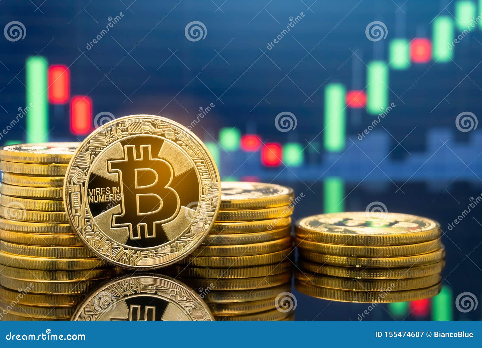 Bitcoin And Cryptocurrency Investing Concept Stock Image ...