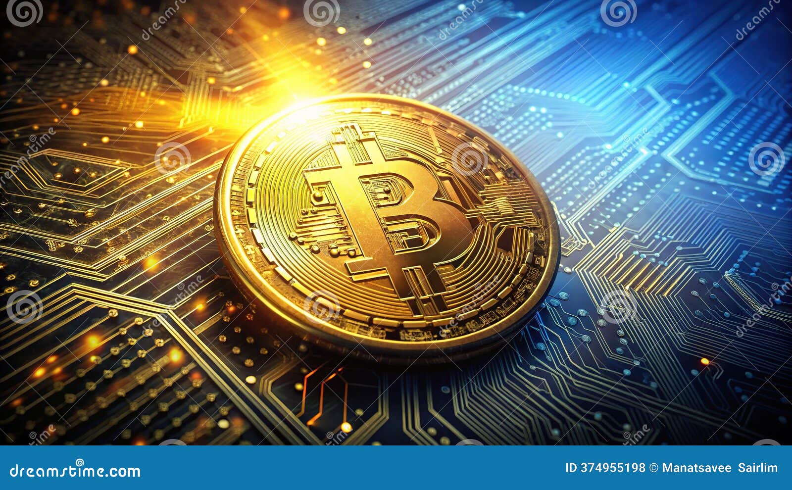 Bitcoin and Cryptocurrency Investment Exploring the Future of Digital  Finance through Blockchain Technology Stock Illustration - Illustration of  cryptocurrency, investment: 374955198