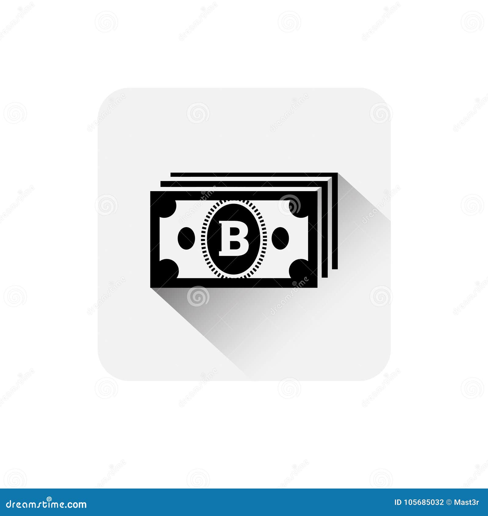 Bitcoin Currency Note Icon Modern Web Money Digital Cryptocurrency Logo  Concept Stock Vector - Illustration of background, bitcoin: 105685032
