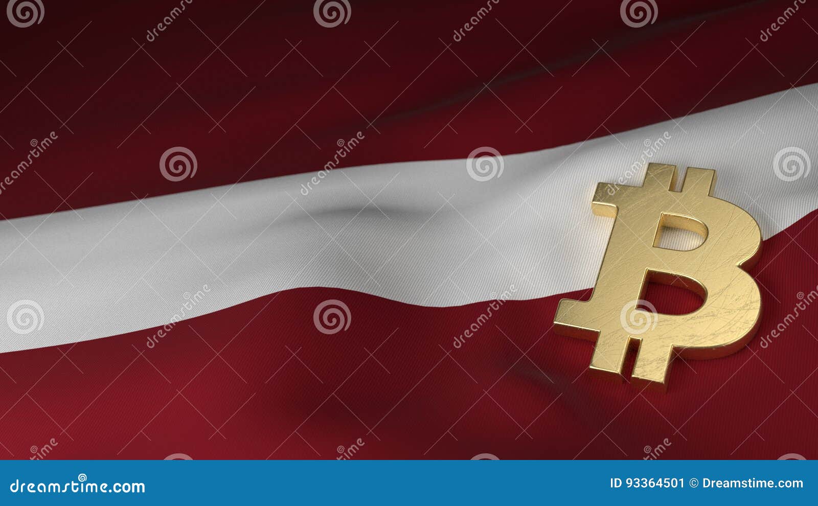 Bitcoin Currency Symbol on Flag of Latvia Stock Illustration - Illustration  of currency, business: 93364501