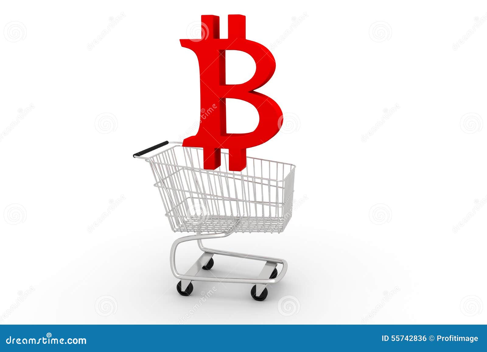 Bitcoin De Magasin De Chariot Illustration Stock - Illustration du  affaires, réduction: 55742836