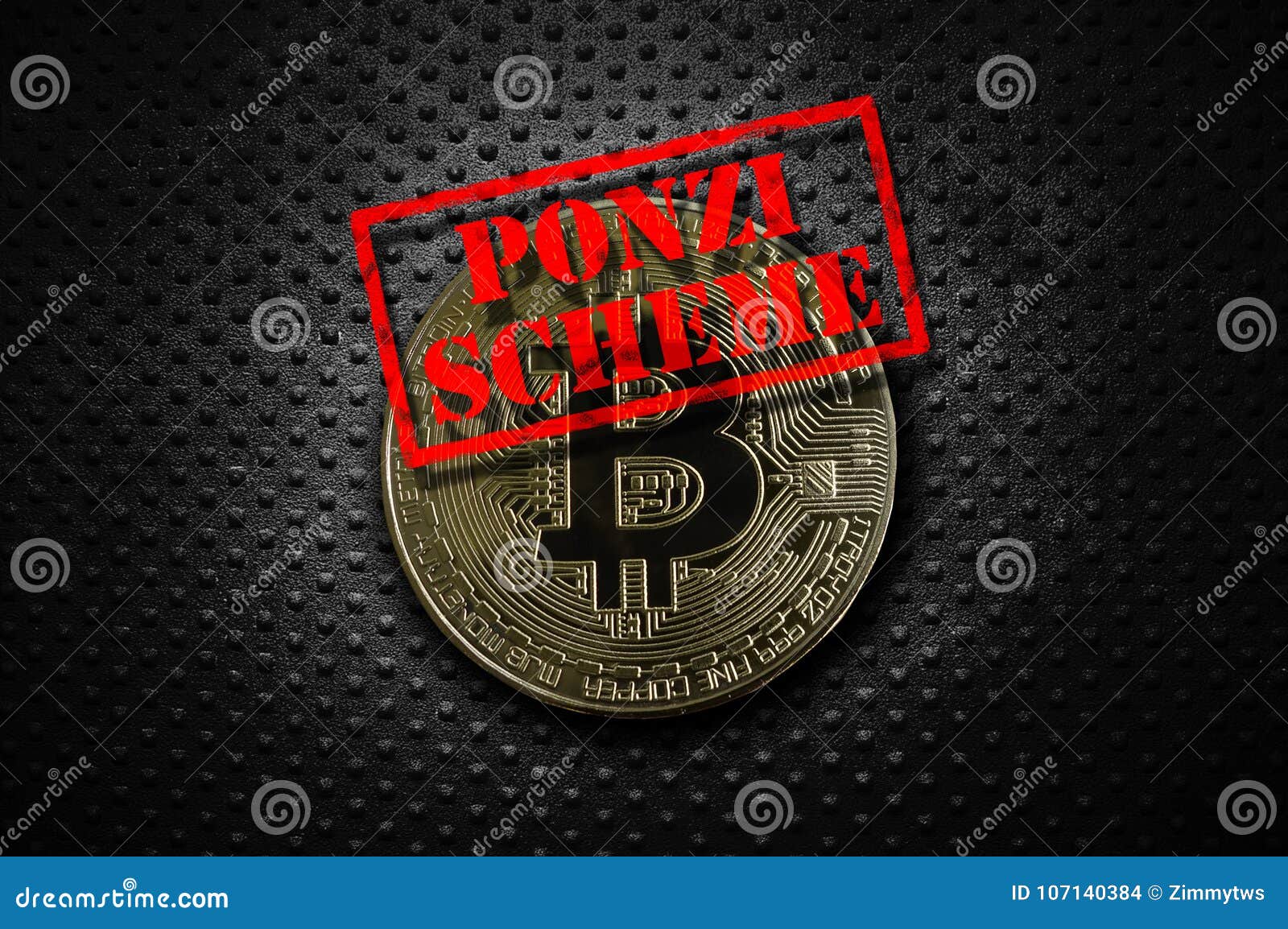 Esquema Ponzi oro bitcoin foto de archivo. Imagen de invierta - 107140384
