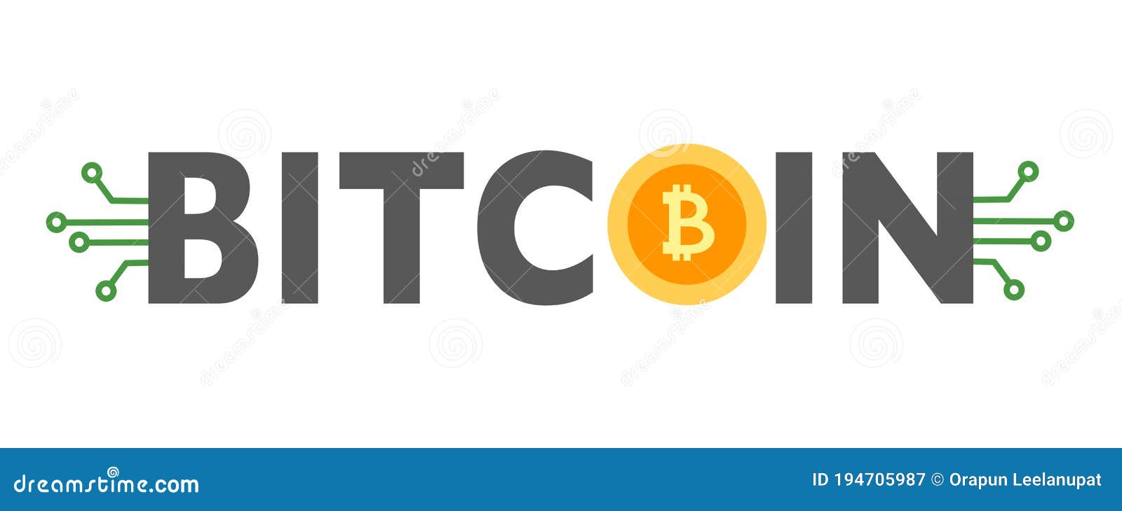 bitcoin digital currency icon with text and circuit board s in flat . cryptocurrency digital money. block chain finan