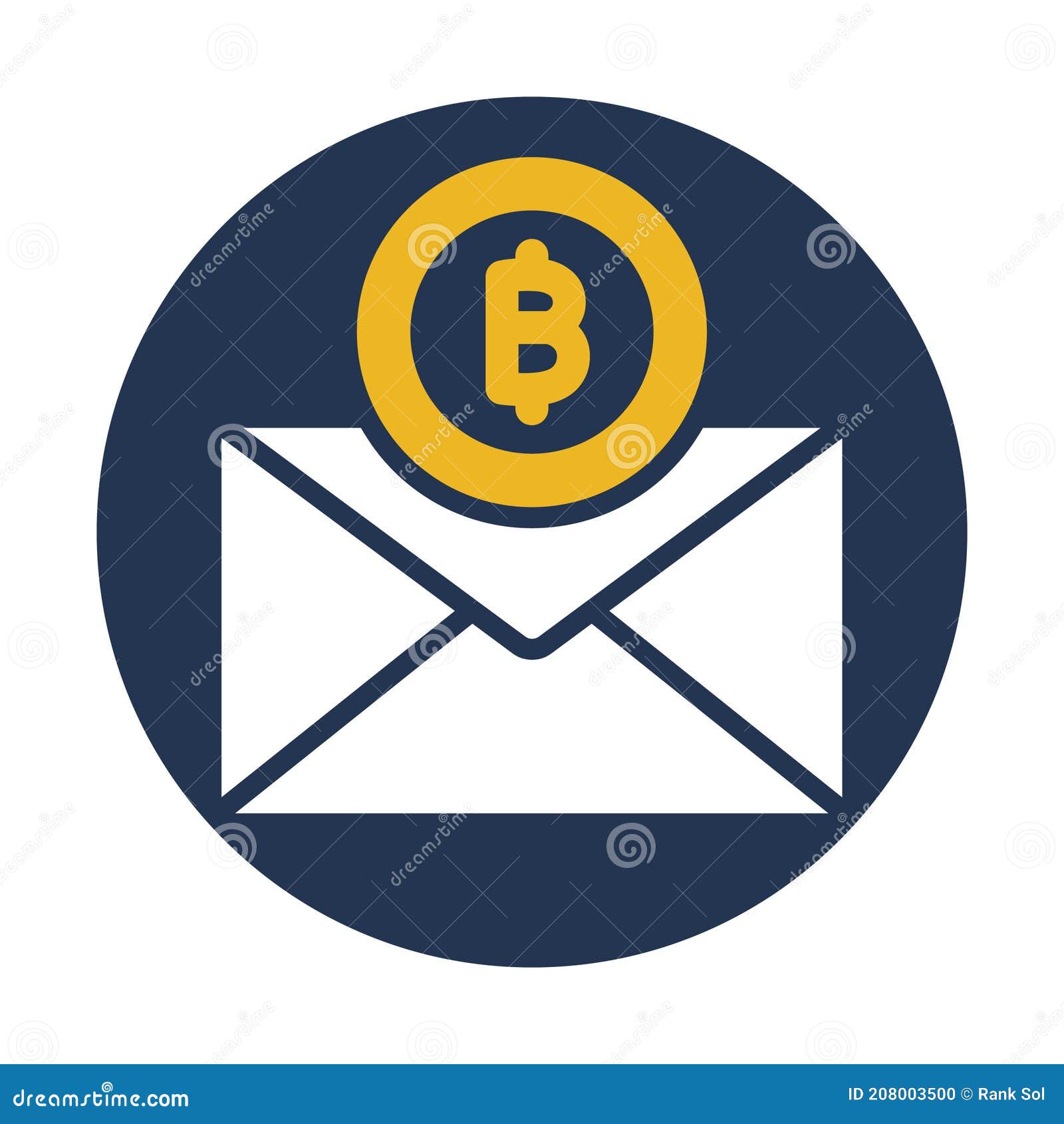 Bitcoin Envelope, Bitcoin Mail, Bitcoin Postage, Cryptocurrency Envelope  Fully Editable Vector Icons Stock Vector - Illustration of vector, coin:  208003500