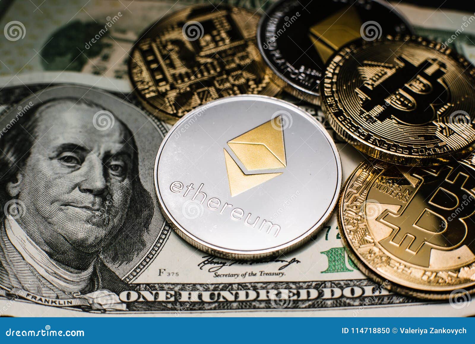 Bitcoin And Ethereum. Virtual Electronic Digital Money ...