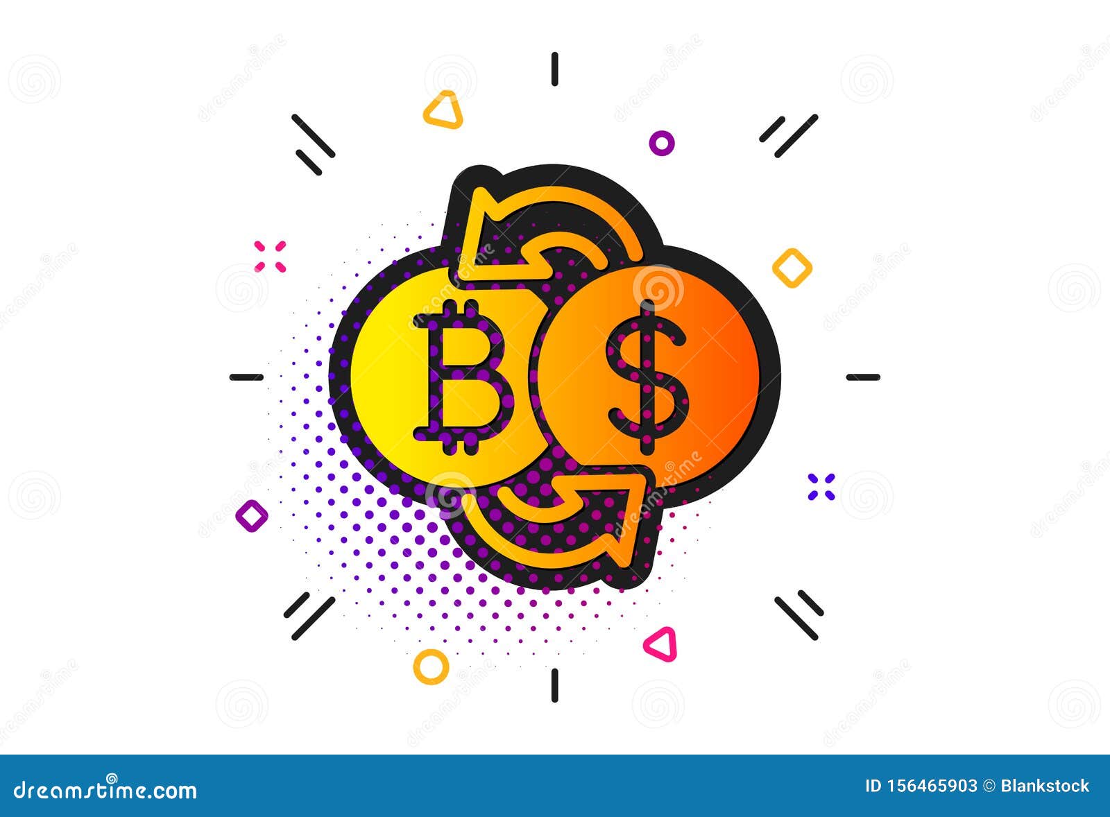 Bitcoin Exchange Icon. Cryptocurrency Coin Sign. Vector Editorial Stock  Photo - Illustration of bitcoin, arrow: 156465903