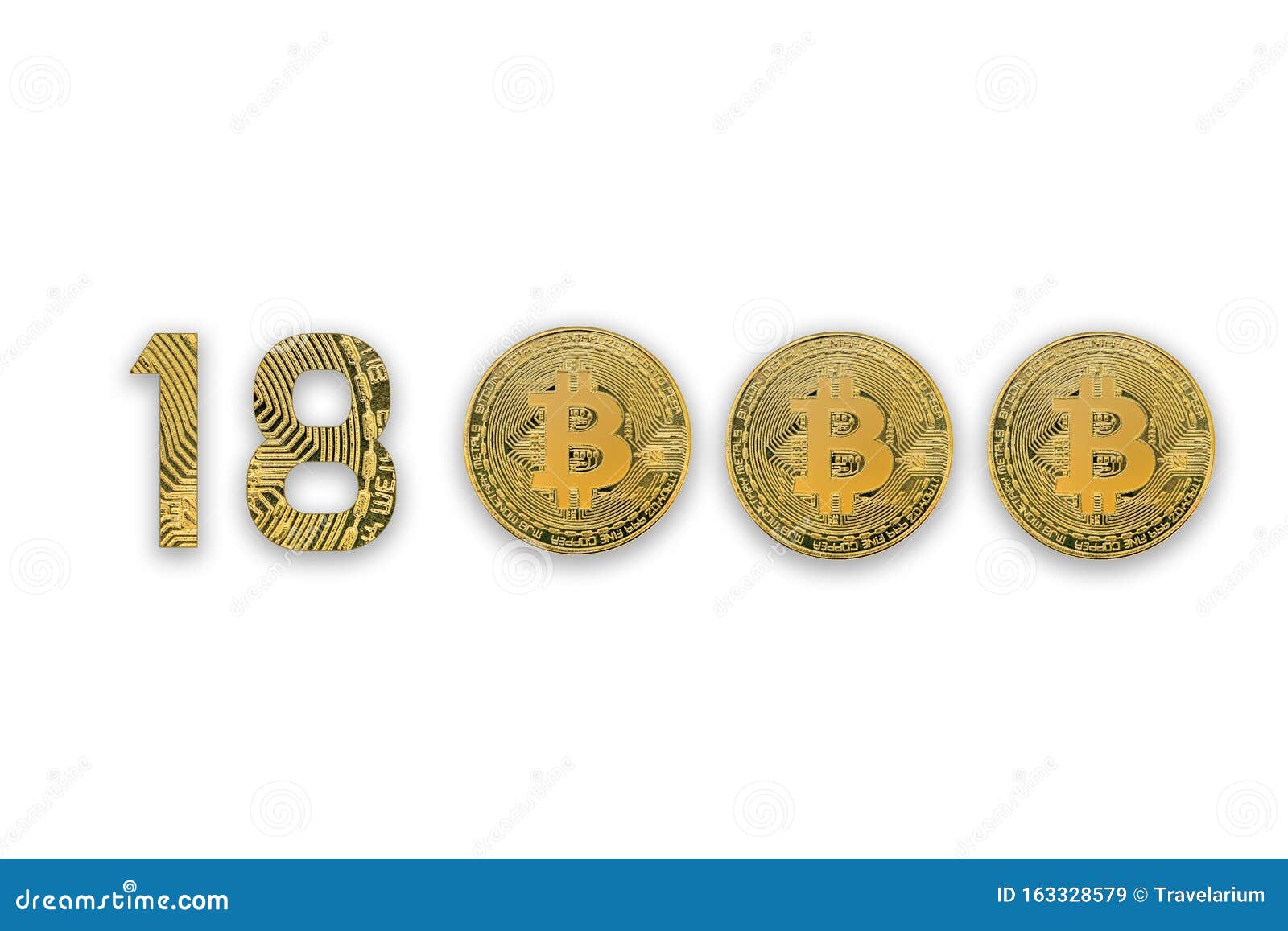 18000 Bitcoin Exchange Rate, Isolated. Crypto Currency Style for Design  Stock Image - Image of electronic, nakamoto: 163328579