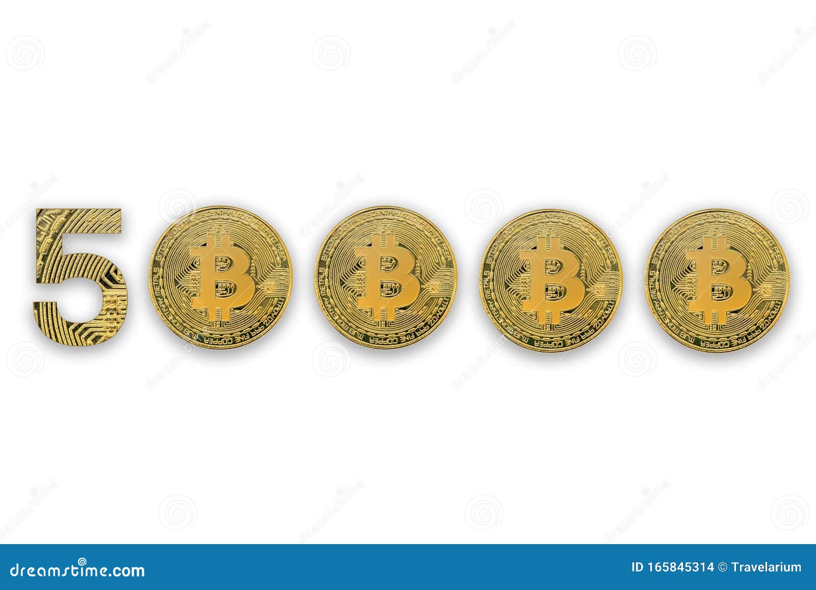 50000 Bitcoin Exchange Rate, Isolated. Crypto Currency ...