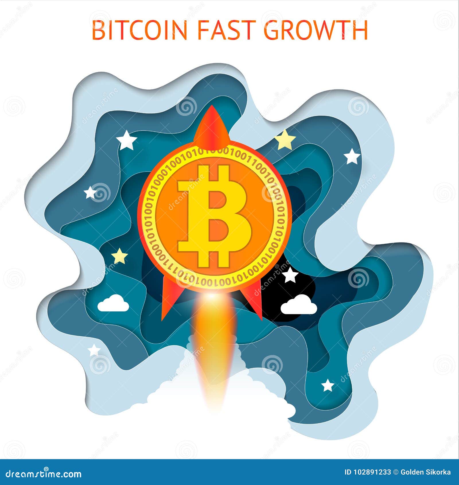 Bitcoin Is Fast Growing. Cryptocurrency Financial System ...