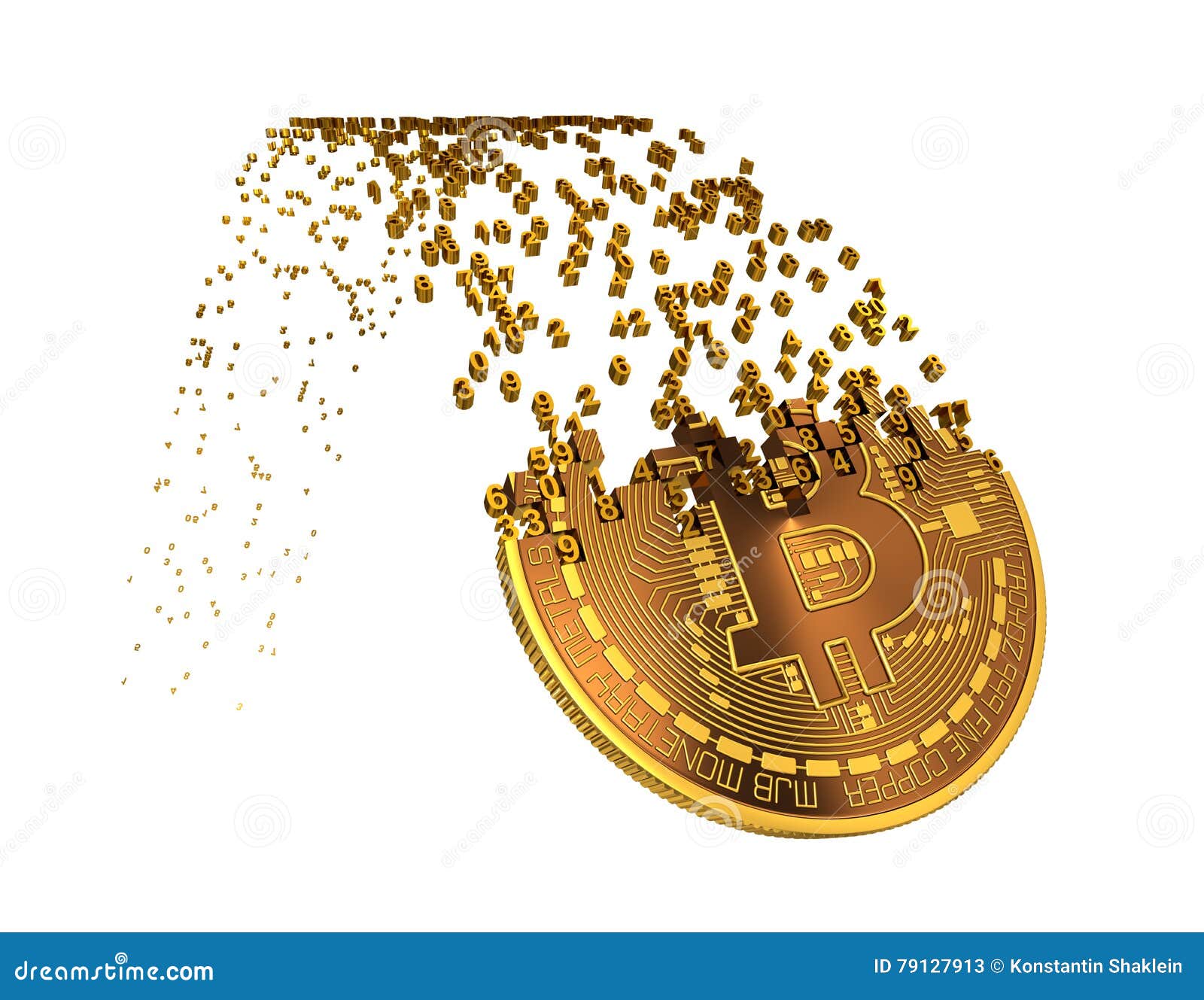 Bitcoin Goes Down after Ups and Falling Apart To Digits Stock Illustration  - Illustration of anonymous, exchange: 79127913