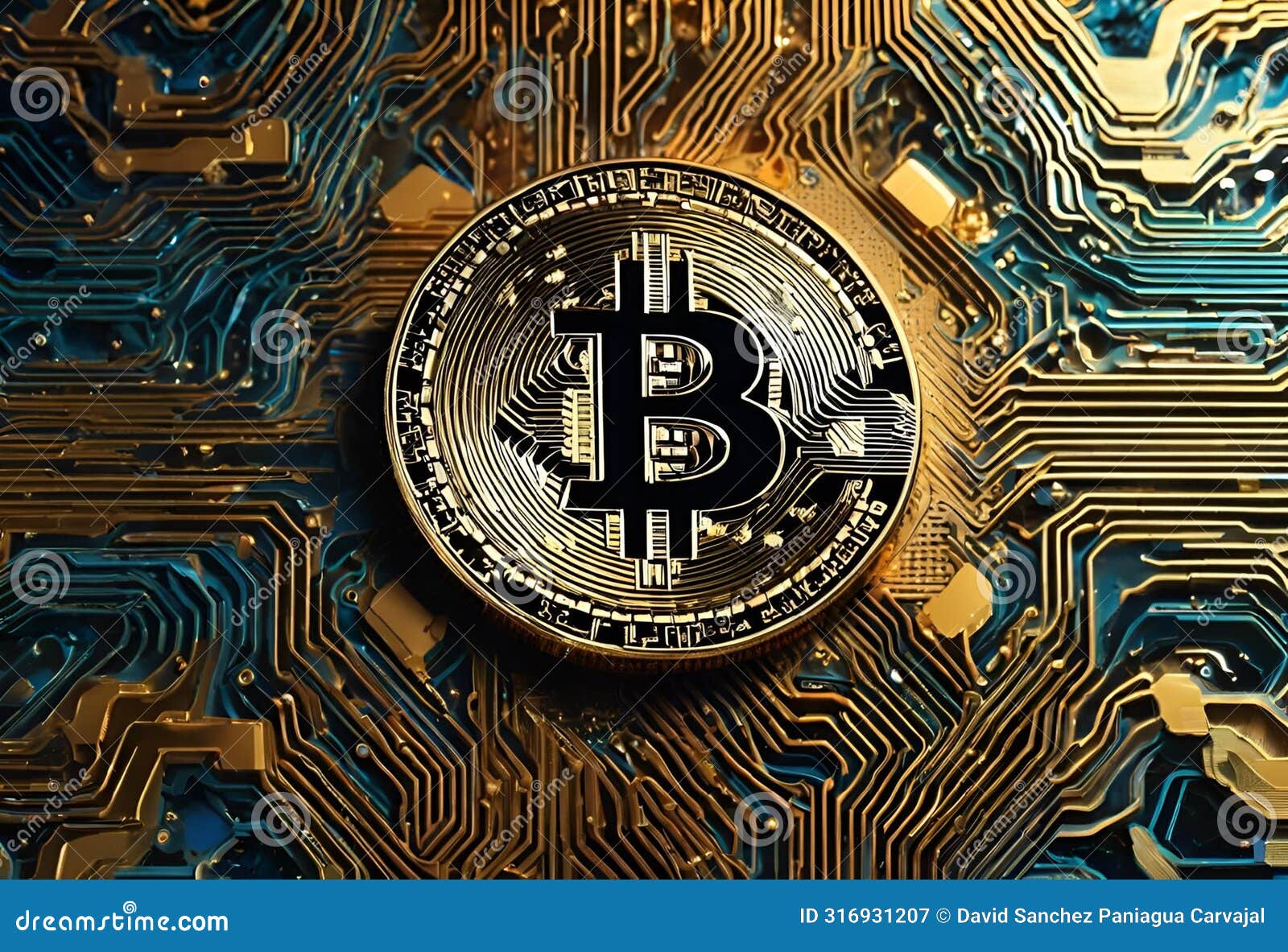 Bitcoin Gold Coin and Defocused Chart Background. Virtual Cryptocurrency  Concept Stock Illustration - Illustration of chain, economy: 316931207