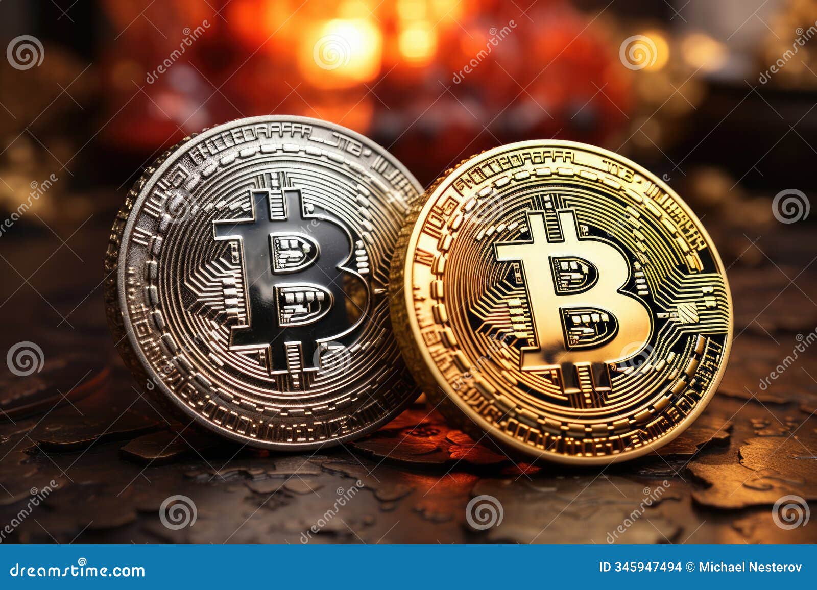 Bitcoin Gold Coins, Cryptocurrency, Mining Concept Stock Photo - Image of  business, wealth: 345947494