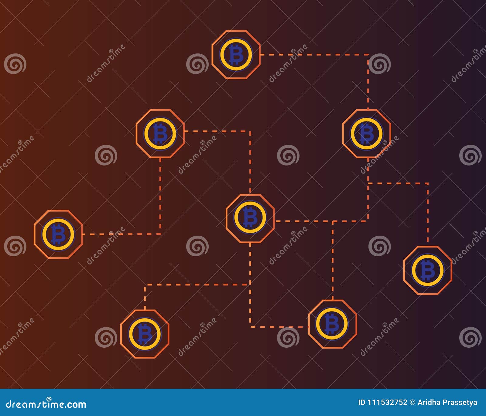 Bitcoin Gold Cryptocurrency Blockchain World Background Stock Vector - 