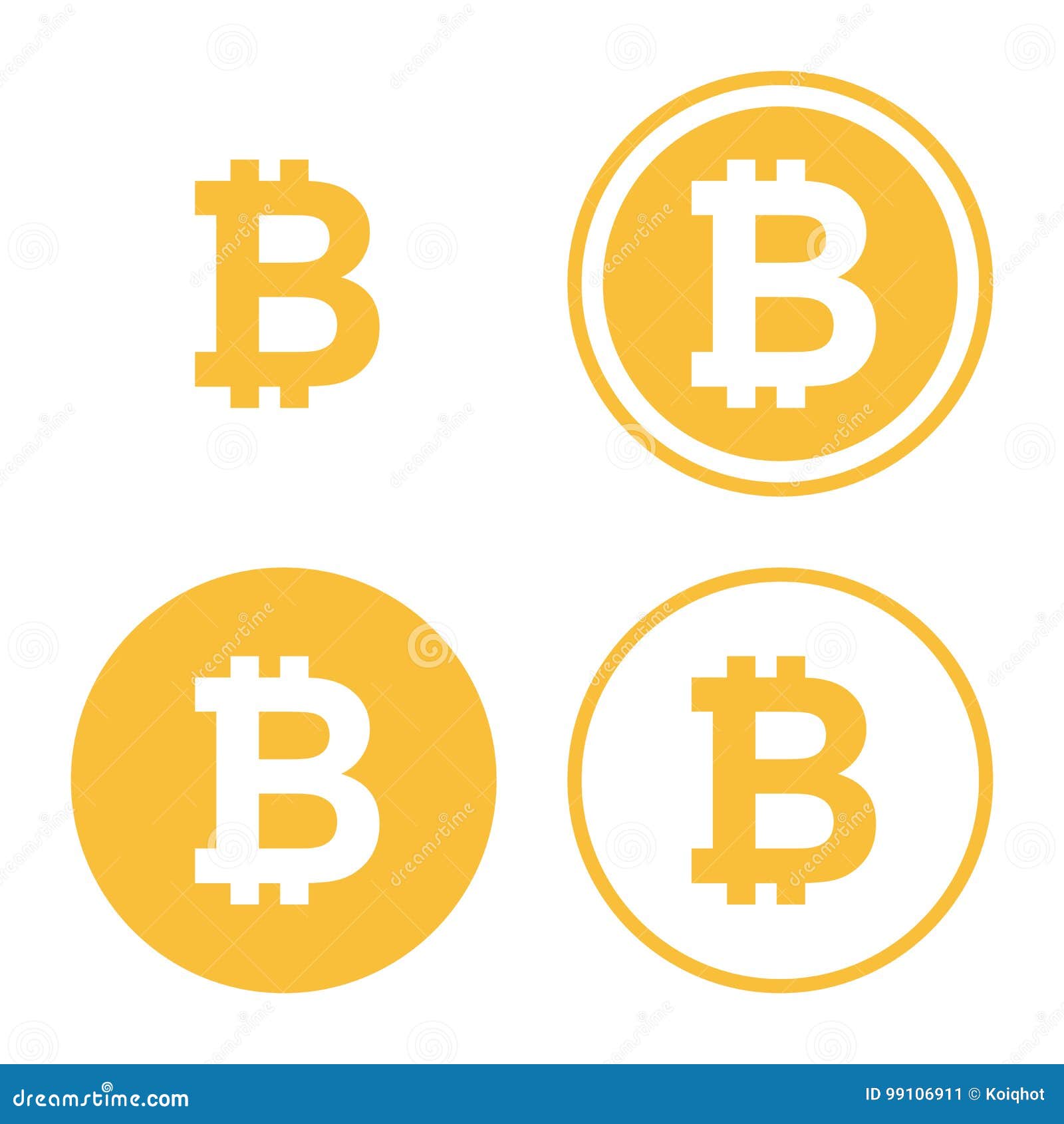 bitcoin icon set