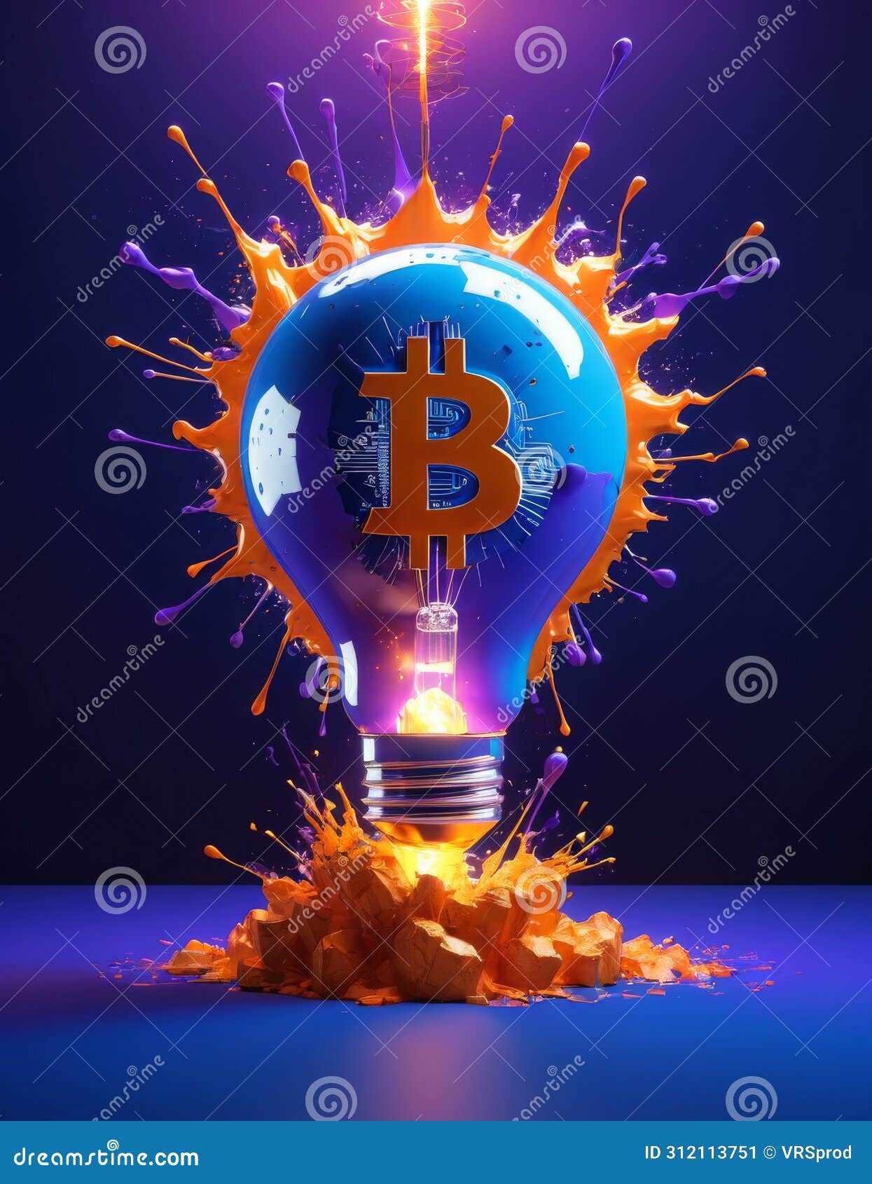 Bitcoin Ignition Concept stock image. Image of bitcoin - 312113751