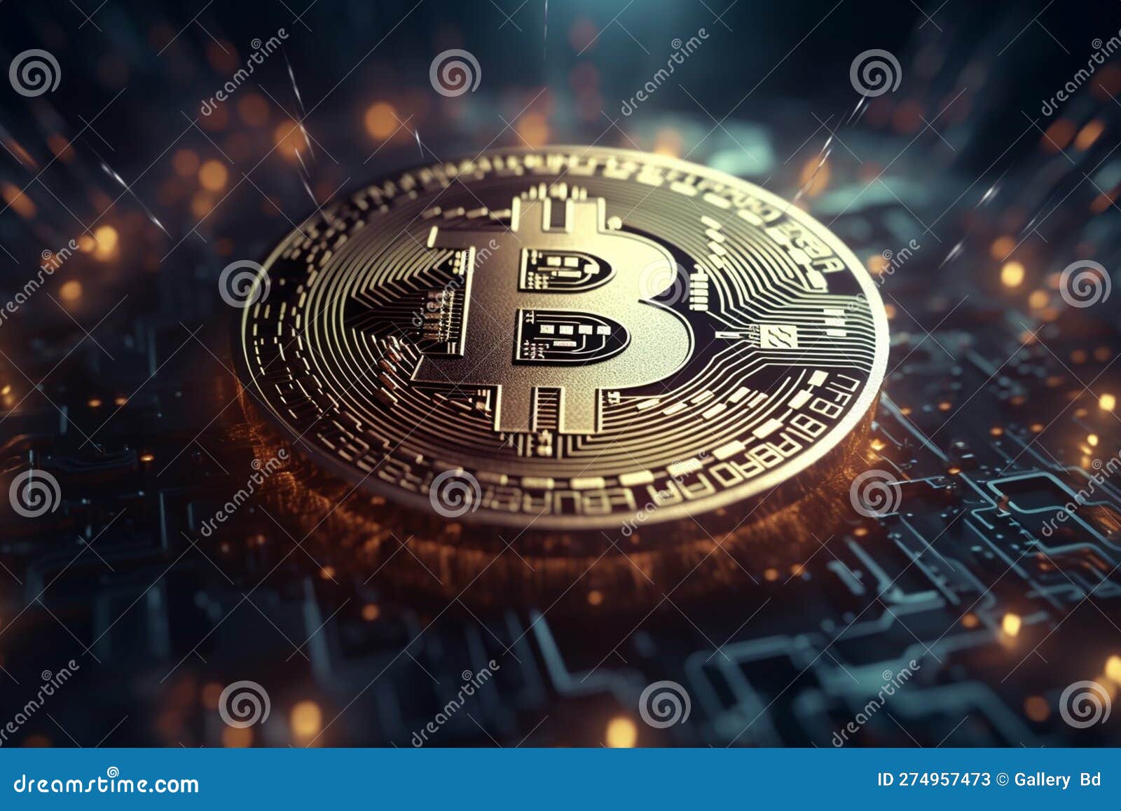 The Bitcoin Logo Represents Cryptocurrencies Stock Illustration -  Illustration of symbol, bank: 274957473
