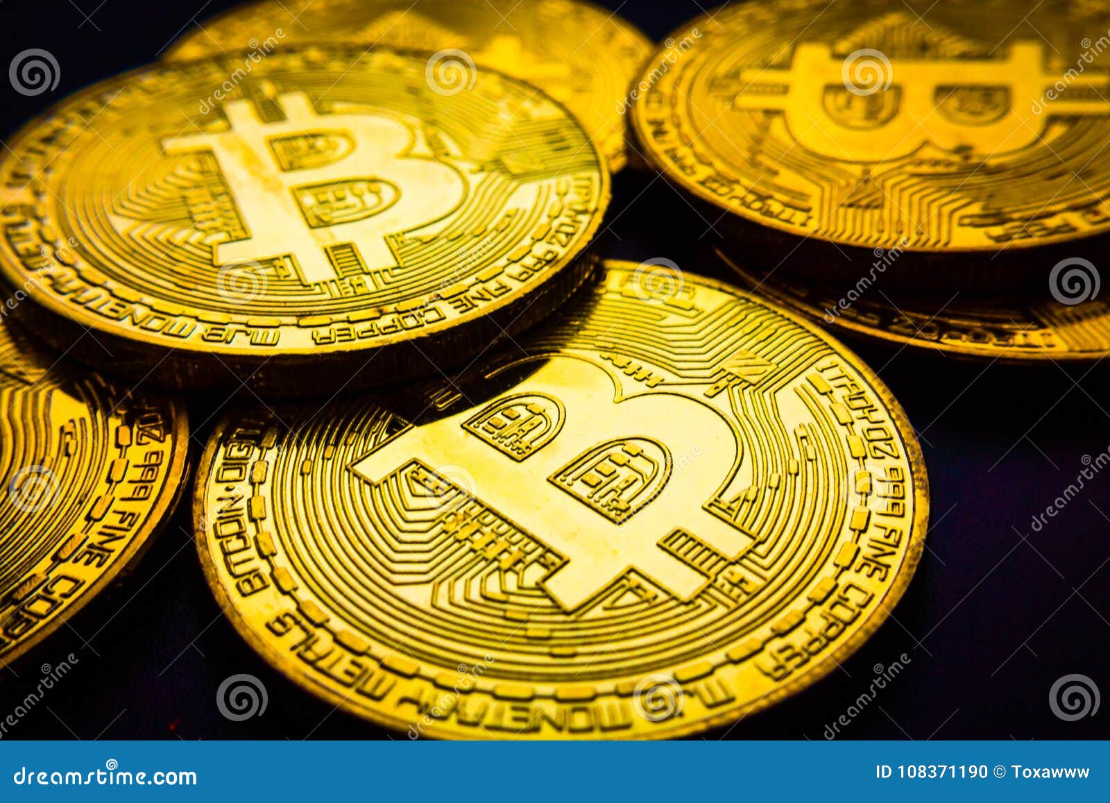 Bitcoin Macro Symbol Sign Close-up Stock Photo - Image of ...