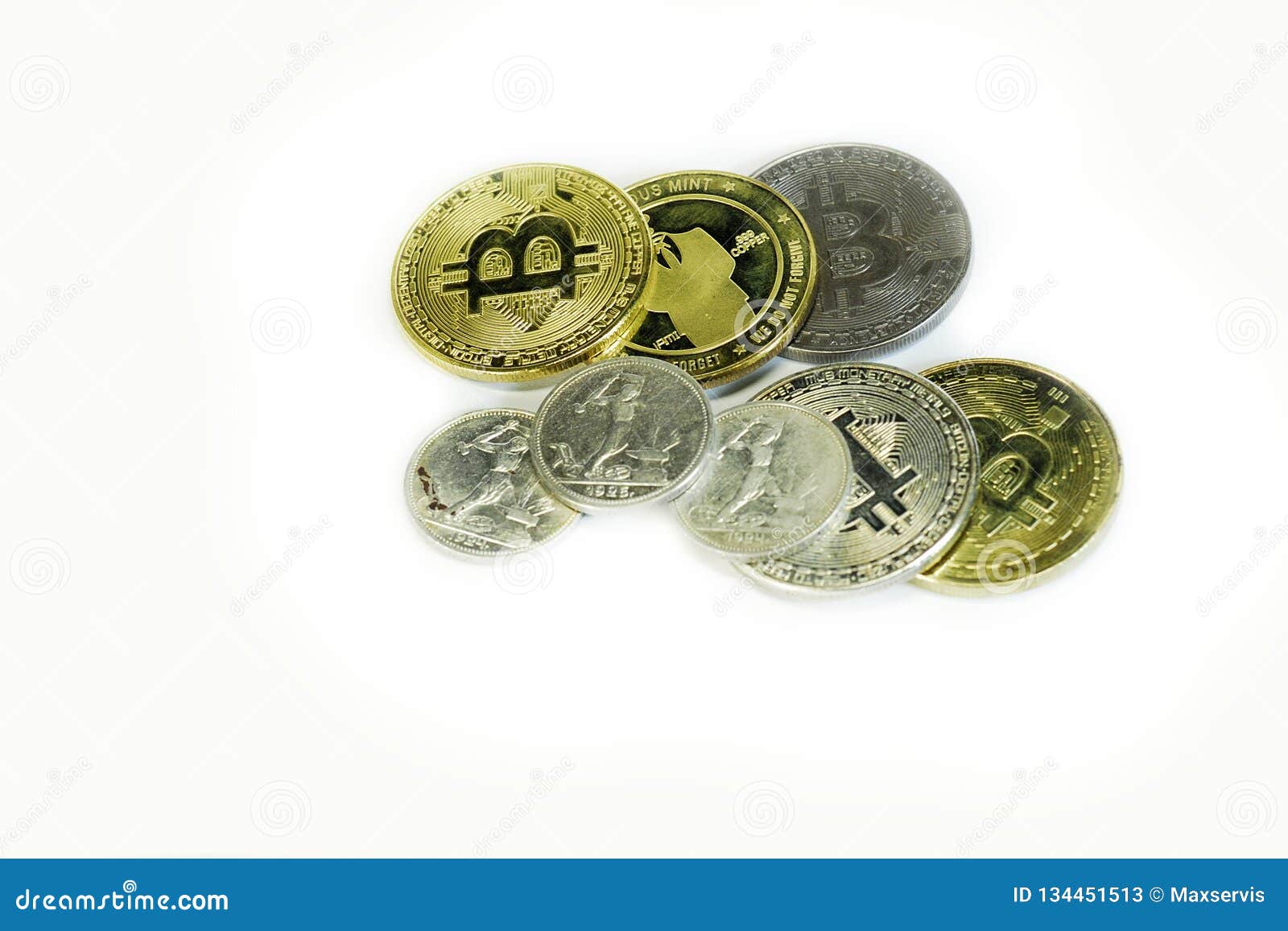 Bitcoin Mining Making Money Stock Image Image Of Savings Pound - 