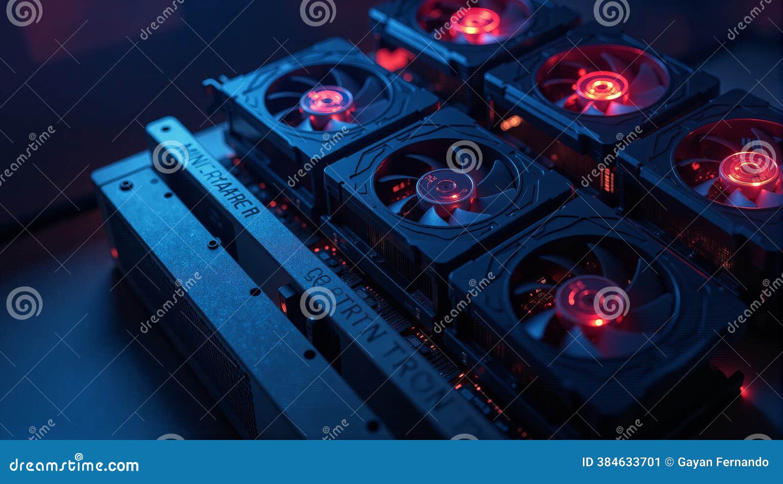 Bitcoin Mining Rig Cooling System Closeup Stock Illustration - Illustration  of farm, server: 384633701