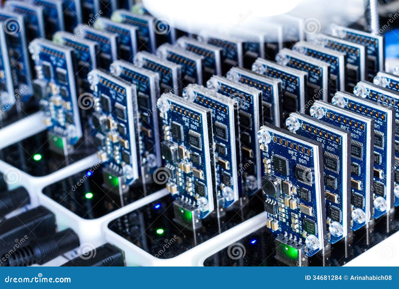 Bitcoin mining stock photo. Image of figures, data ...