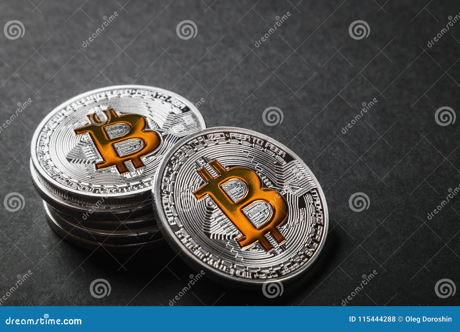Bitcoin is the Most Popular Cryptocurrency in the World. Stock Photo -  Image of cryptocurrenc, bank: 115444288