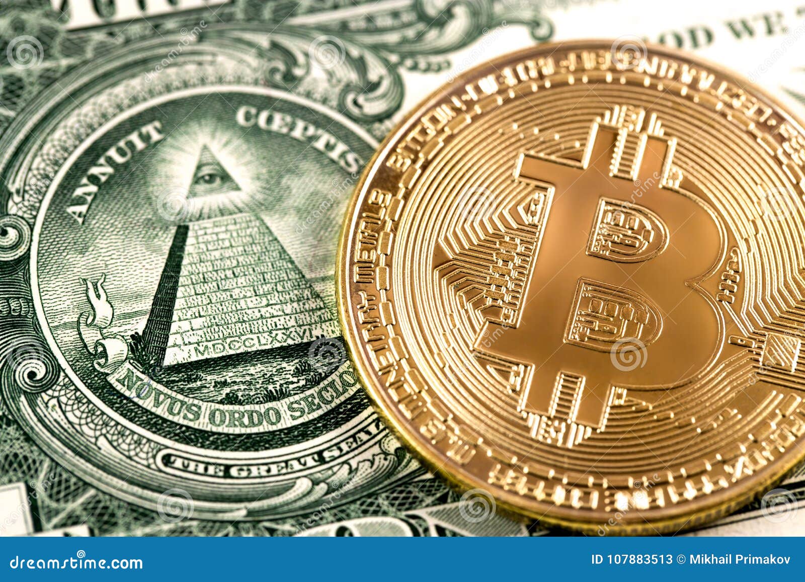 Bitcoin On One Dollar Stock Image Image Of Financial 107883513 bitcoin-on-one-dollar-stock-image-image-of-financial-107883513