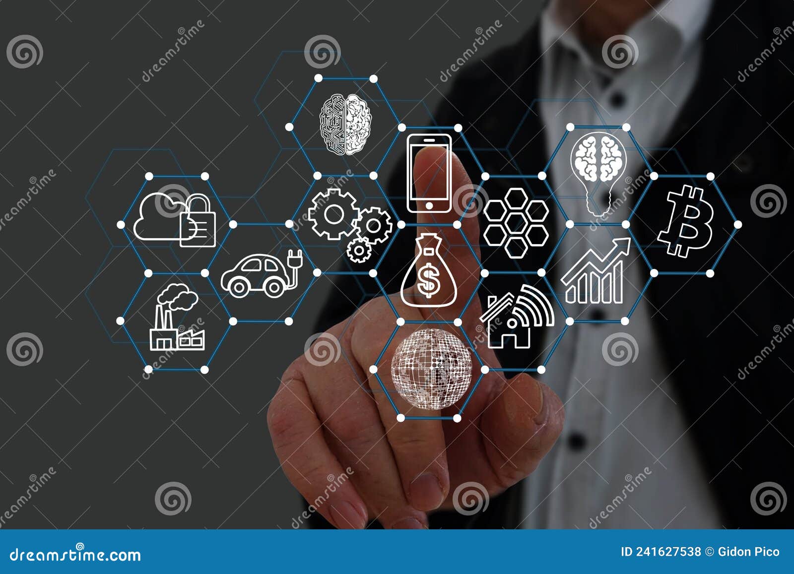 Bitcoin is an Open Source Peer-to-peer Electronic Cash System that Uses  Blockchain Technology Stock Photo - Image of financial, electronic:  241627538