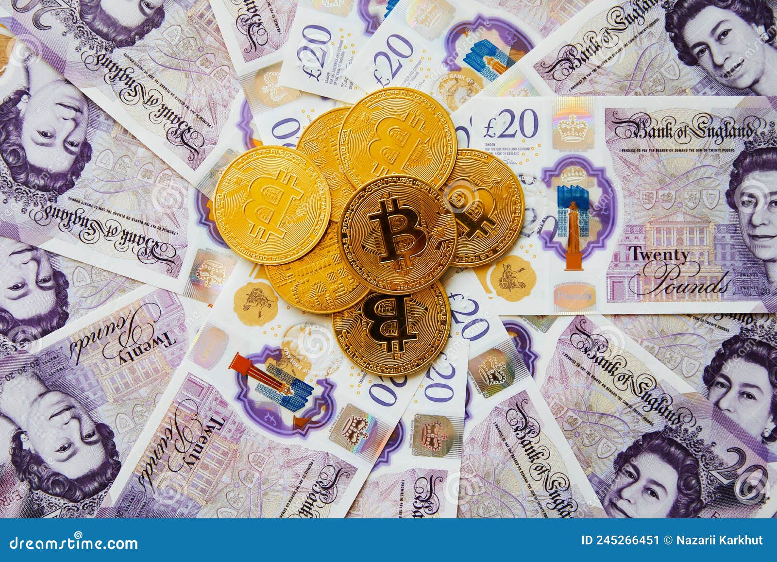 Bitcoin Over British Pound Notes. Cryptocurrency Coins or Money. Bitcoin  BTC Coins Crypto Currency Money of the Future Concept of Editorial Photo -  Image of electronic, bitcoin: 245266451