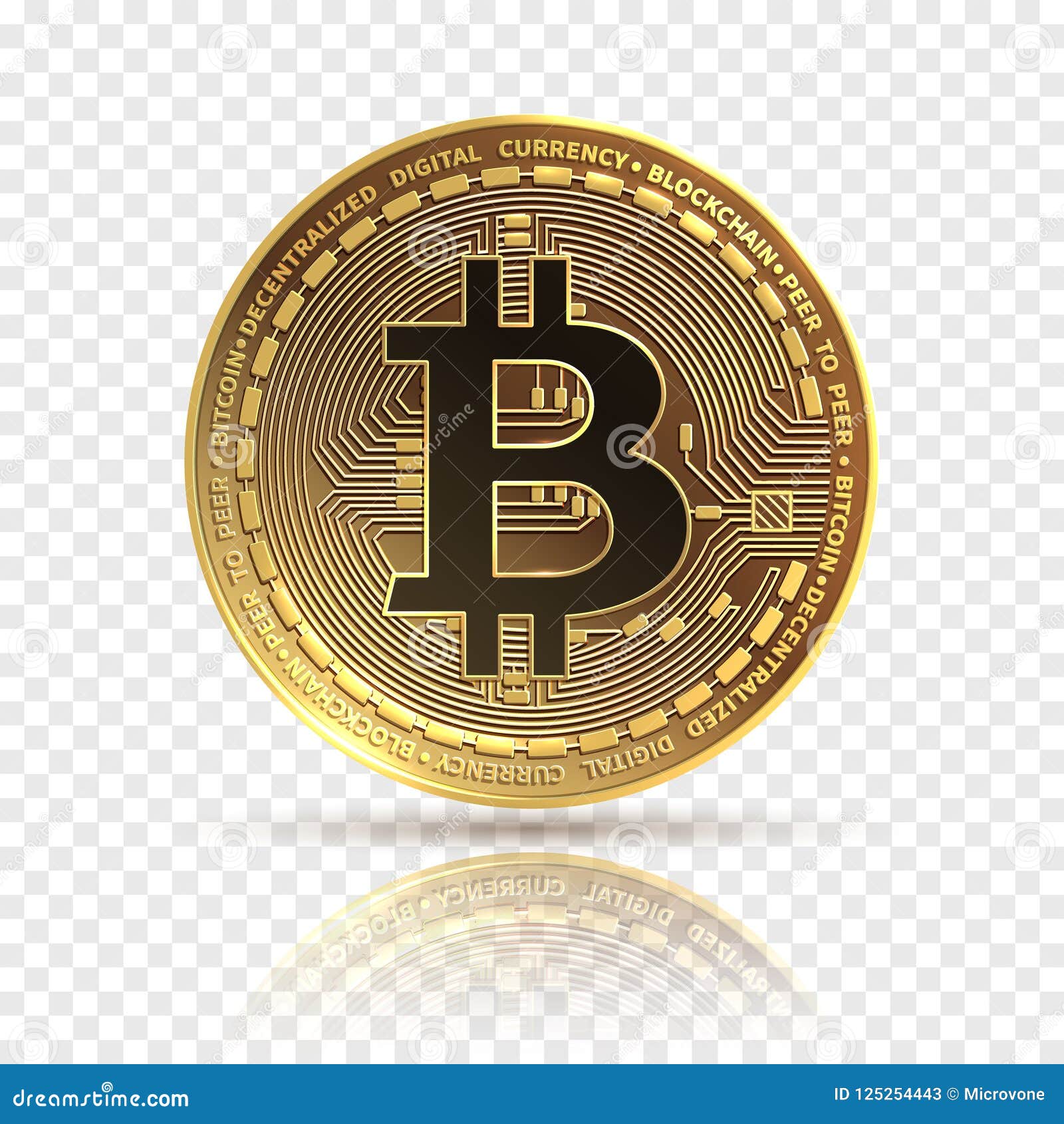 Bitcoin Pièce De Monnaie D'or De Cryptocurrency Symbole D'argent De  Finances De L'électronique Icône D'isolement Par Bitcoin De B Illustration  de Vecteur - Illustration du pièce, objet: 125254443