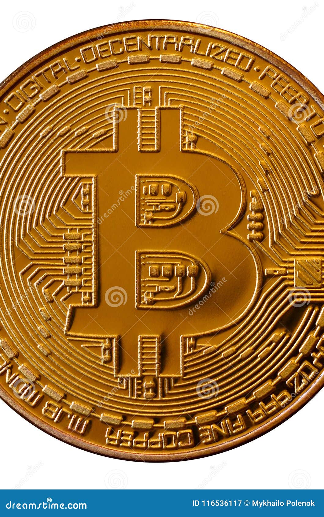 Bitcoin Pièce De Monnaie Physique De Peu Devise De Digital Concept  D'exploitation De Cryptocurrency Pièce De Monnaie D'or Avec De Image stock  - Image du international, marché: 116536117