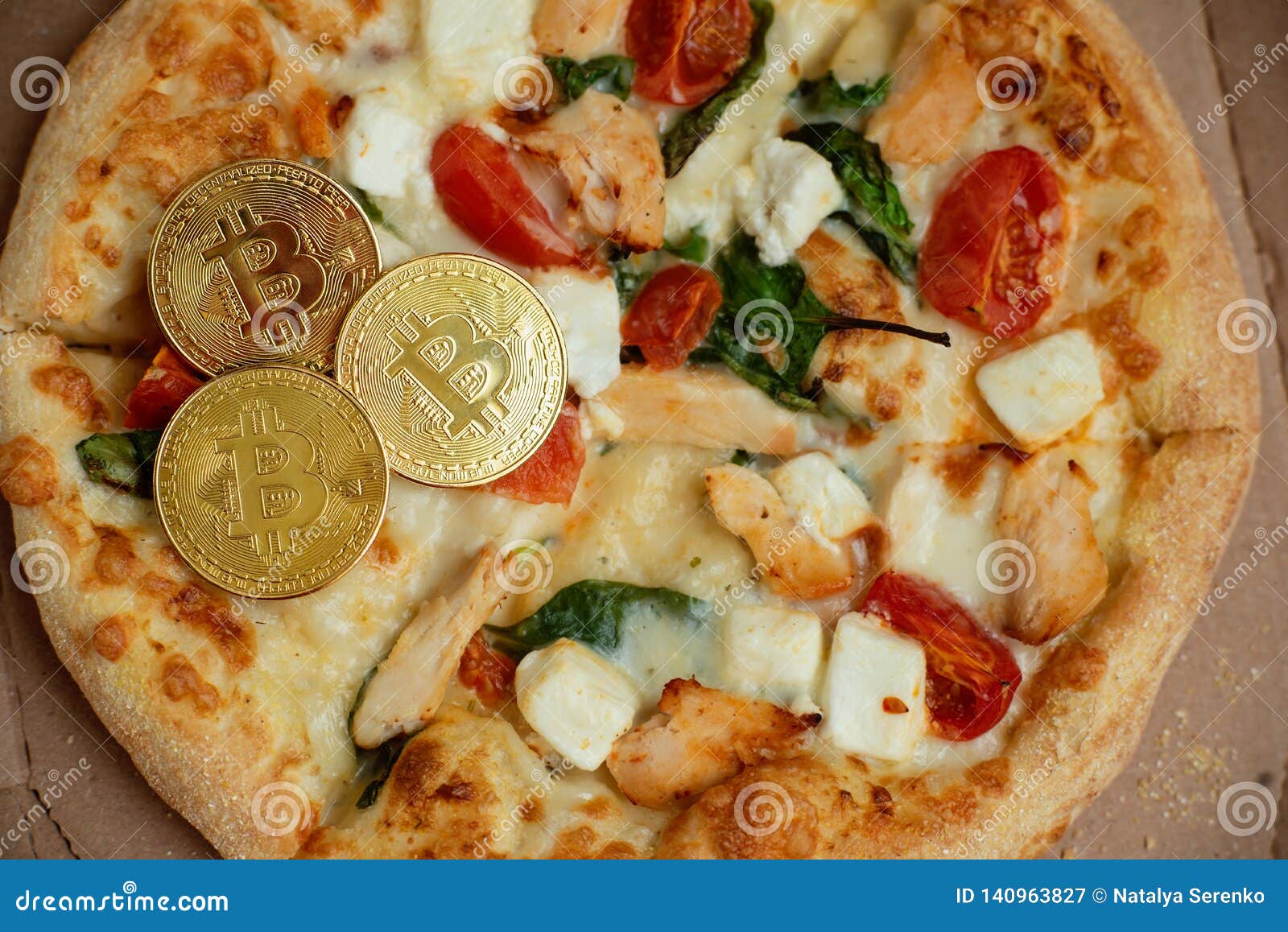 Bitcoin Pizza Day 22 May. Cryptocommunity Holiday. Concept of Buying Pizza  with Bitcoin Stock Image - Image of gold, bitcoin: 140963827