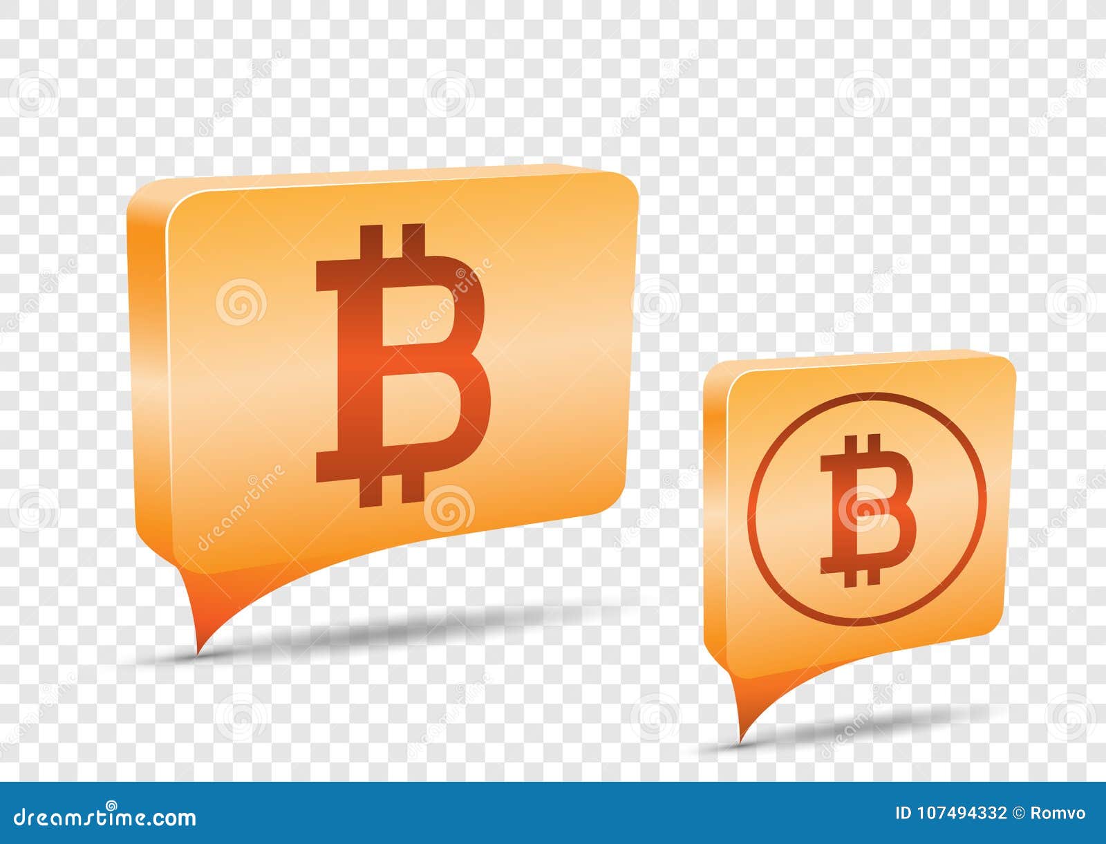 Bitcoin Price Tag Transparent Background Stock Vector ...