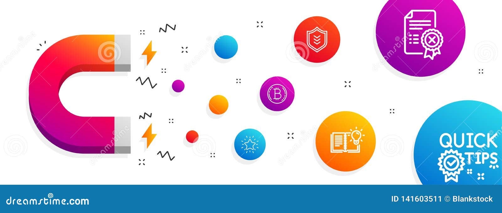 Bitcoin Rank Star And Shield Icons Set Product Knowledge Reject - 