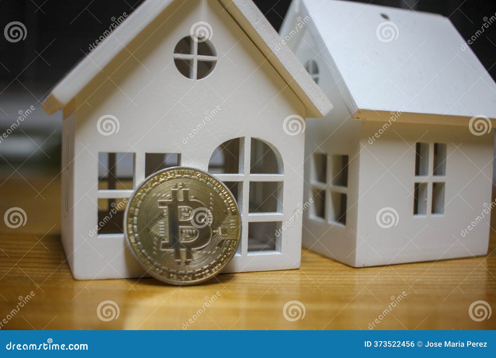 Bitcoin or Real State As an Investment Stock Photo - Image of house,  paying: 373522456
