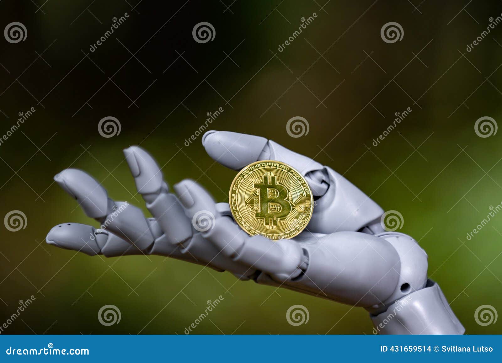 Bitcoin in Robotic AI Hand. Bitcoin AI Blockchain. Bitcoin Crypto  Innovation. Bitcoin Future Currency. Stock Photo - Image of future,  automation: 431659514