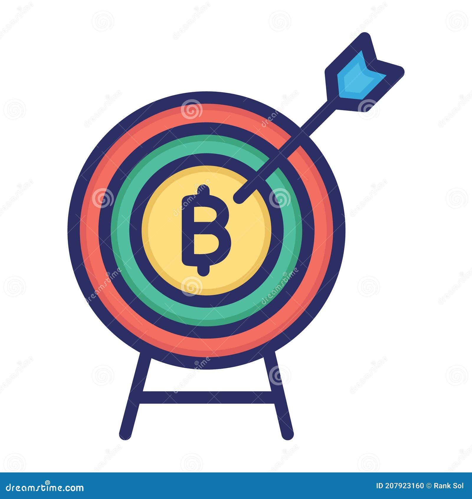 Bitcoin Target, Bitcoin Target Bits, Bitcoin Target Price, Bitcoin Target  Value Fully Editable Vector Icons Stock Vector - Illustration of bits,  editable: 207923160
