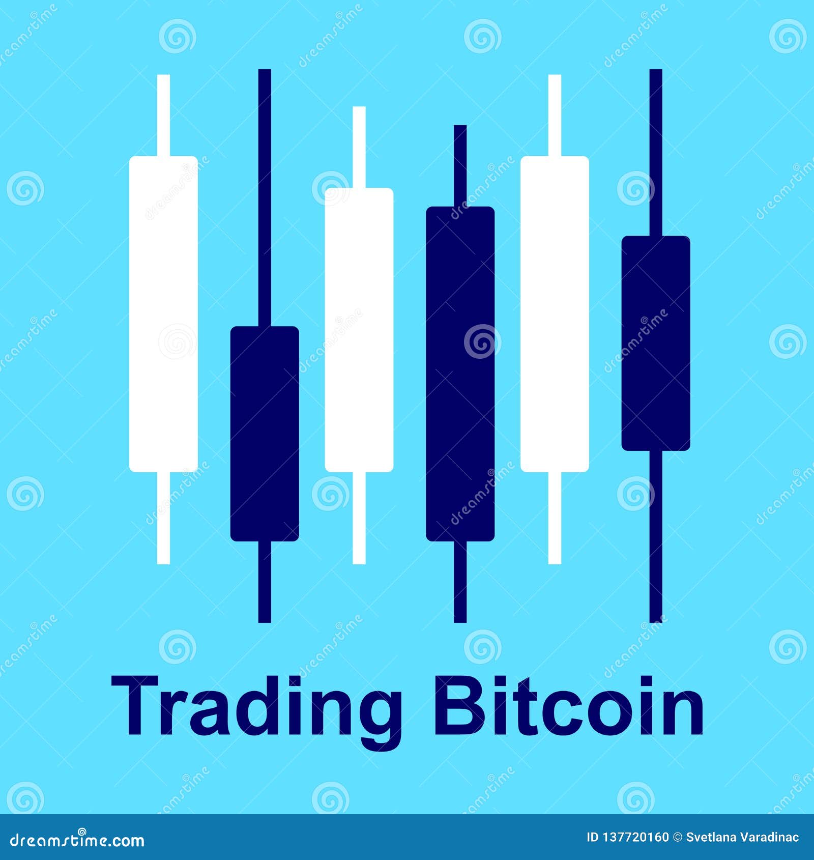 Bitcoin Trading Strategy. Graphic Diagram and Cryptocurrency Isolated on  White Background. Stock Vector - Illustration of object, sign: 137720160