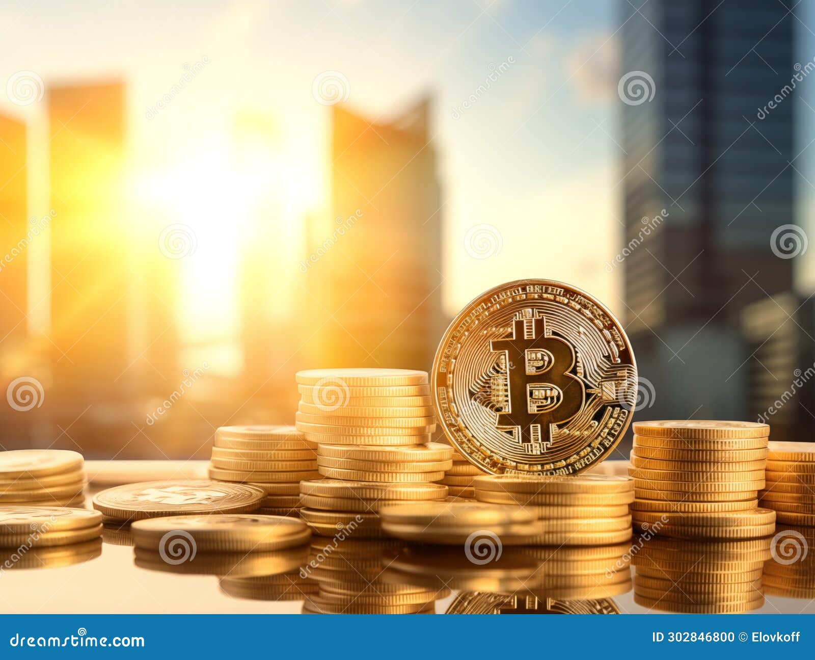 Bitcoin Virtual Crypto Currency Exchange and Mining Concept Stock  Illustration - Illustration of value, banking: 302846800
