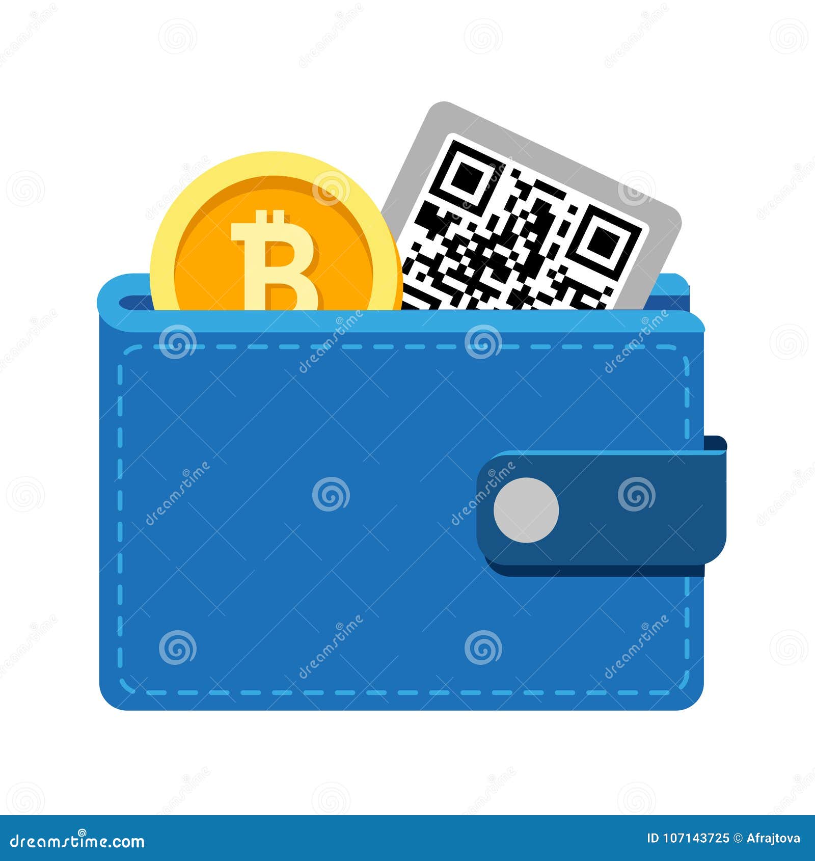 Bitcoin Wallet Icon with Cryptocurrency Coins Stock Vector - Illustration  of economy, business: 107143725