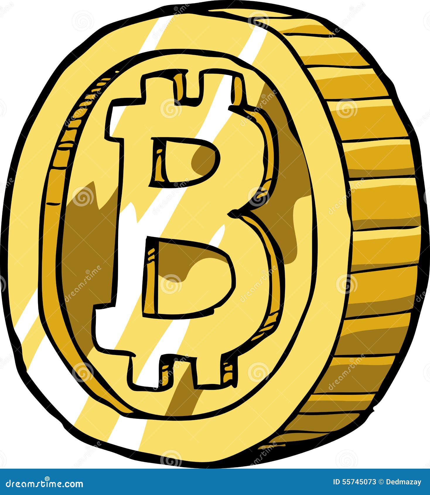 Биткоин нарисованный