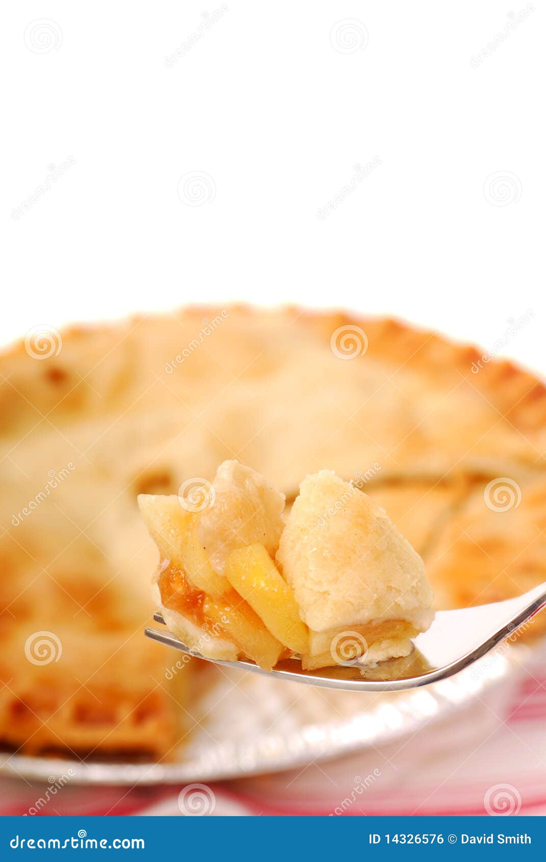 Bite of Apple Pie on a Fork Stock Photo Image of flavor, fork 14326576