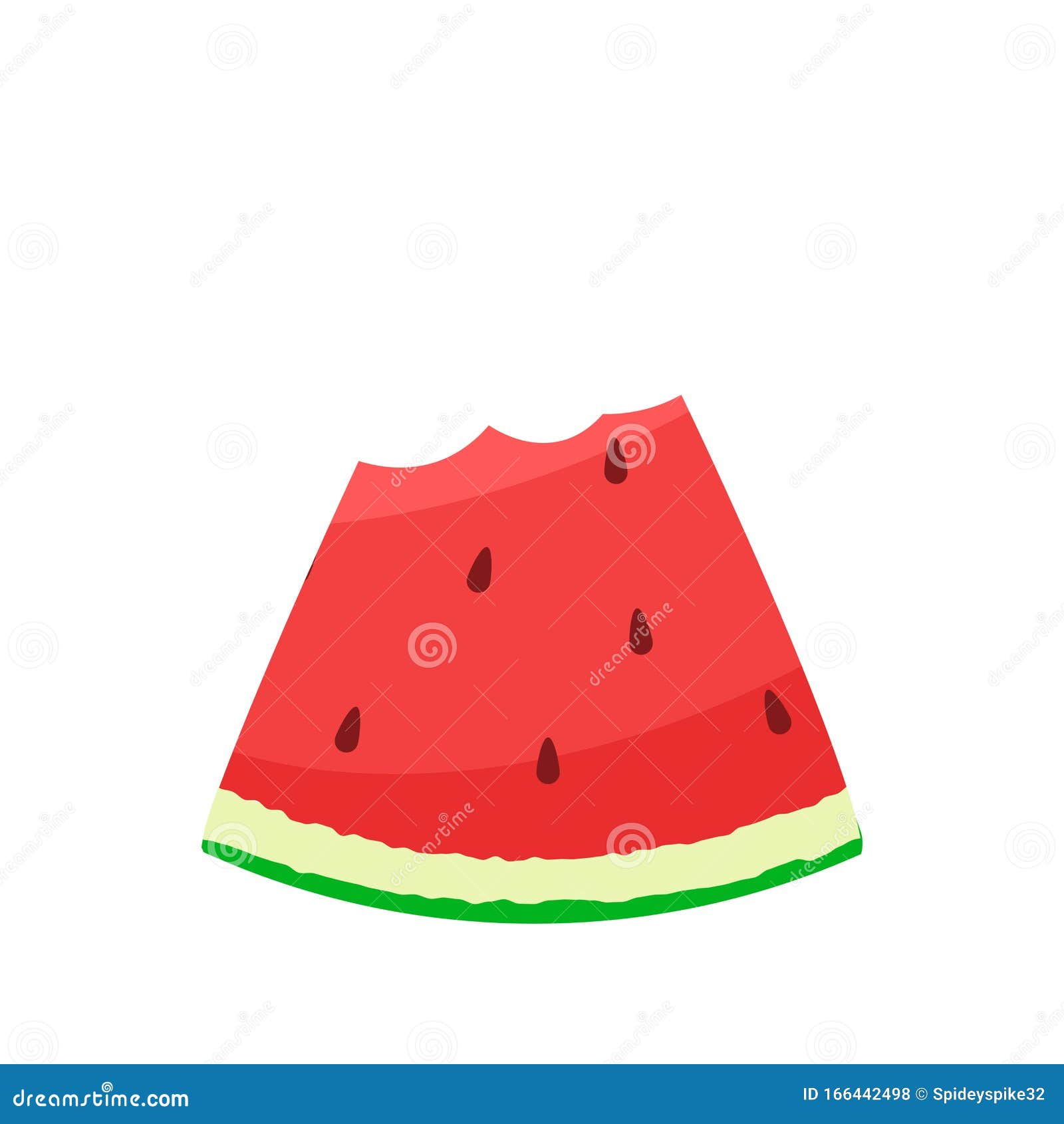 A Bite of fresh watermelon stock vector. Illustration of fresh 166442498