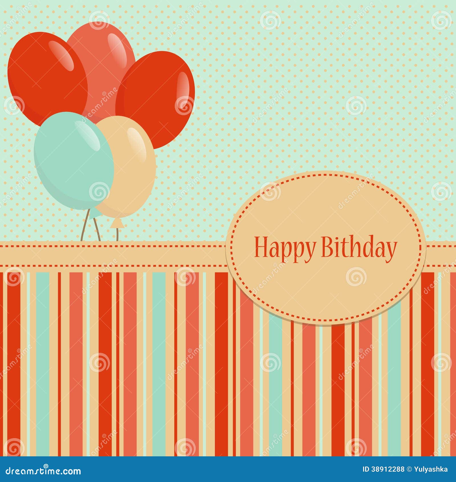 bithday template greeting card