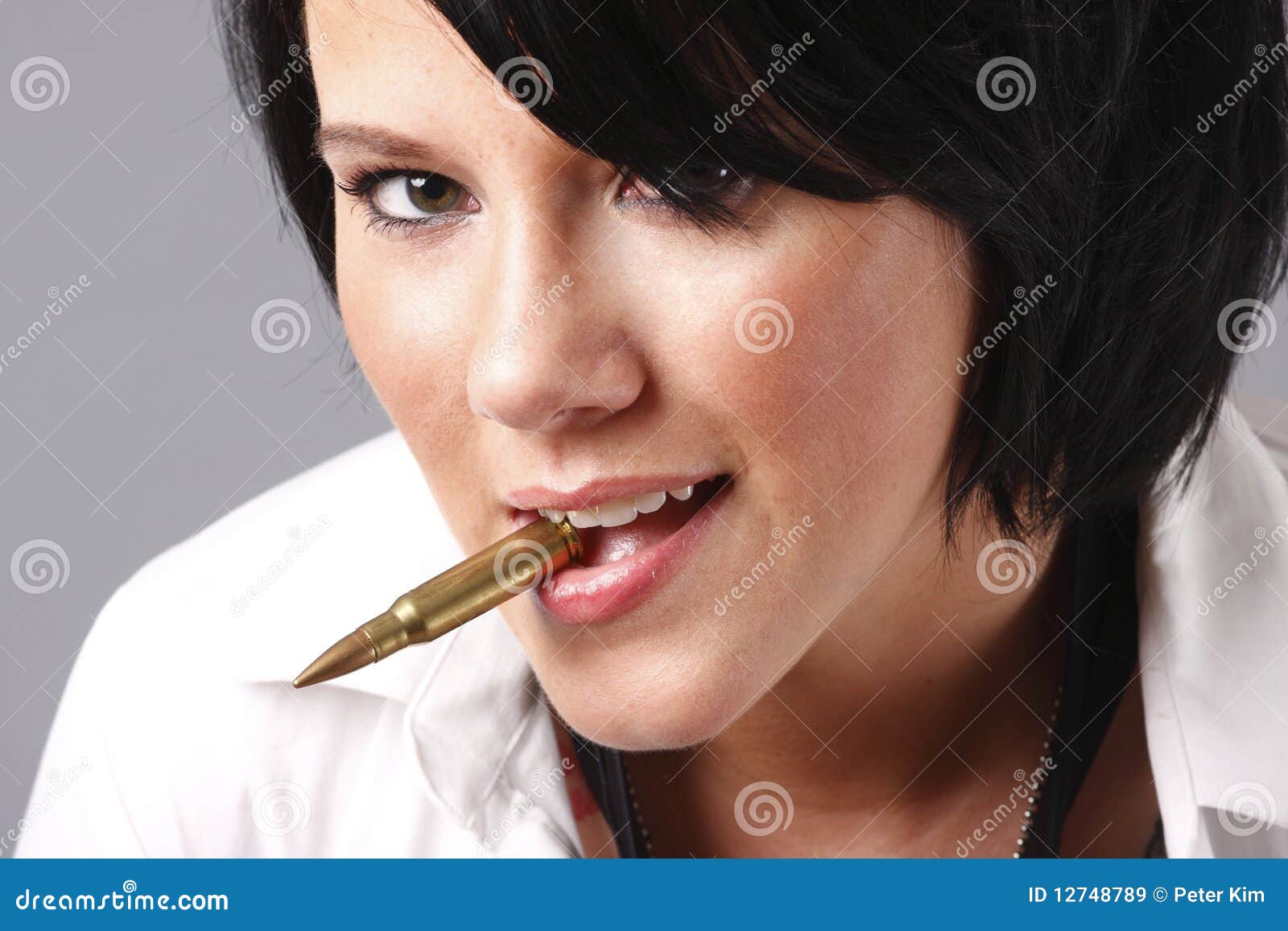 character biting the bullet character biting the bullet