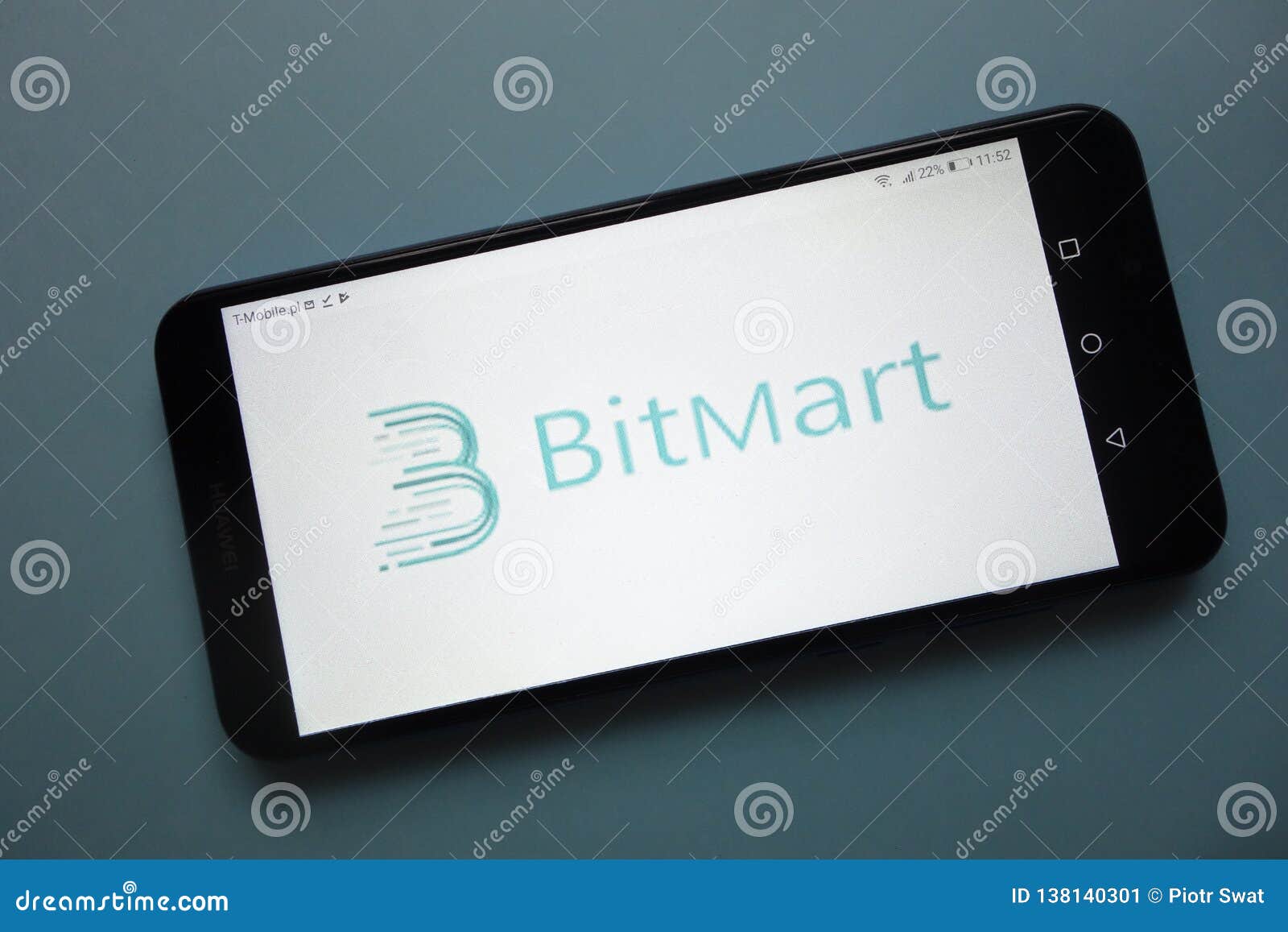 BitMart Cryptocurrency Exchange Logo Displayed On ...