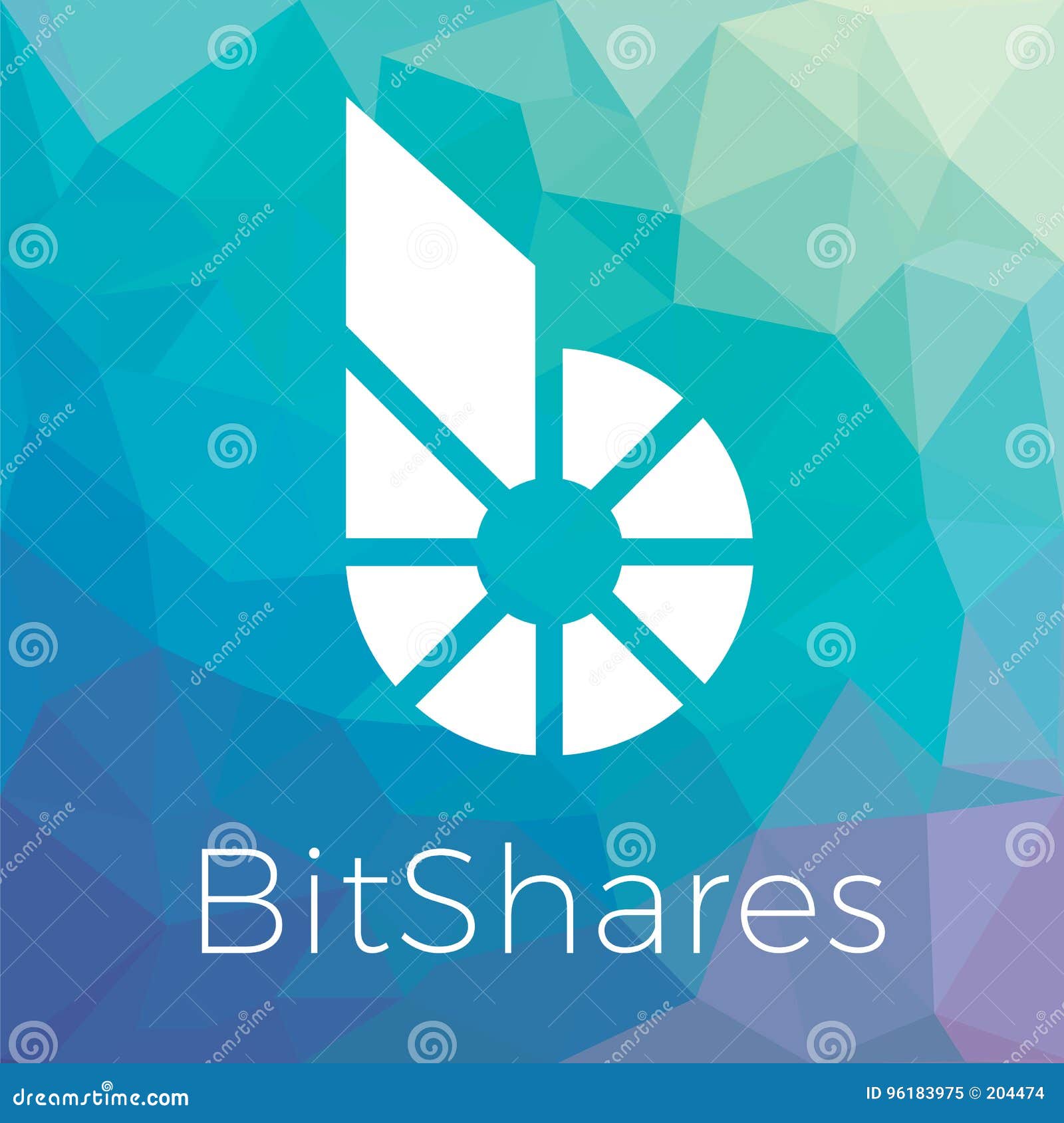 Bitshares BTS Blockchain Criptocurrency Logo Stock Vector - Illustration of  internet, blockchain: 96183975