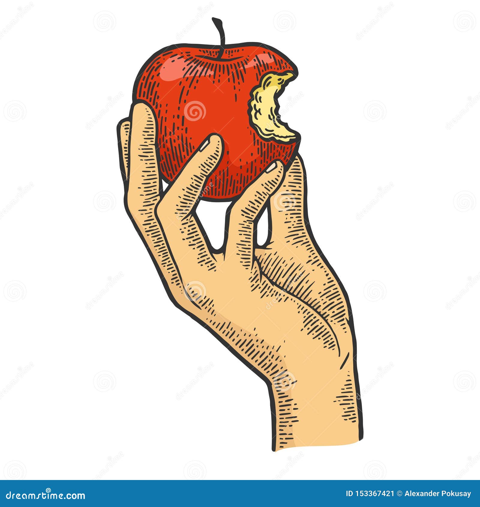 Featured image of post Realistic Bitten Apple Drawing