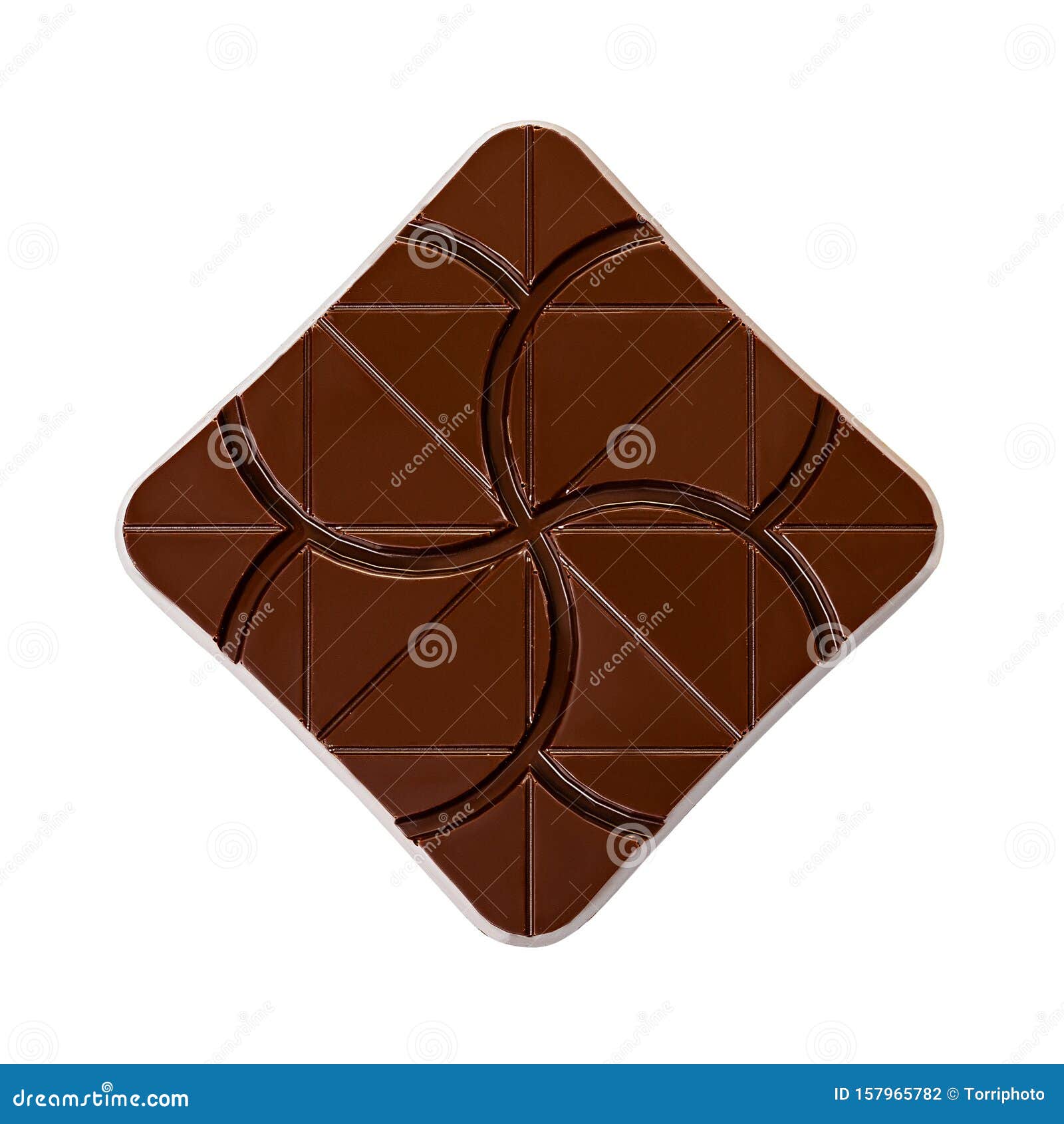 Bitter Chocolate Bar Isolated on White Background Stock Photo Image