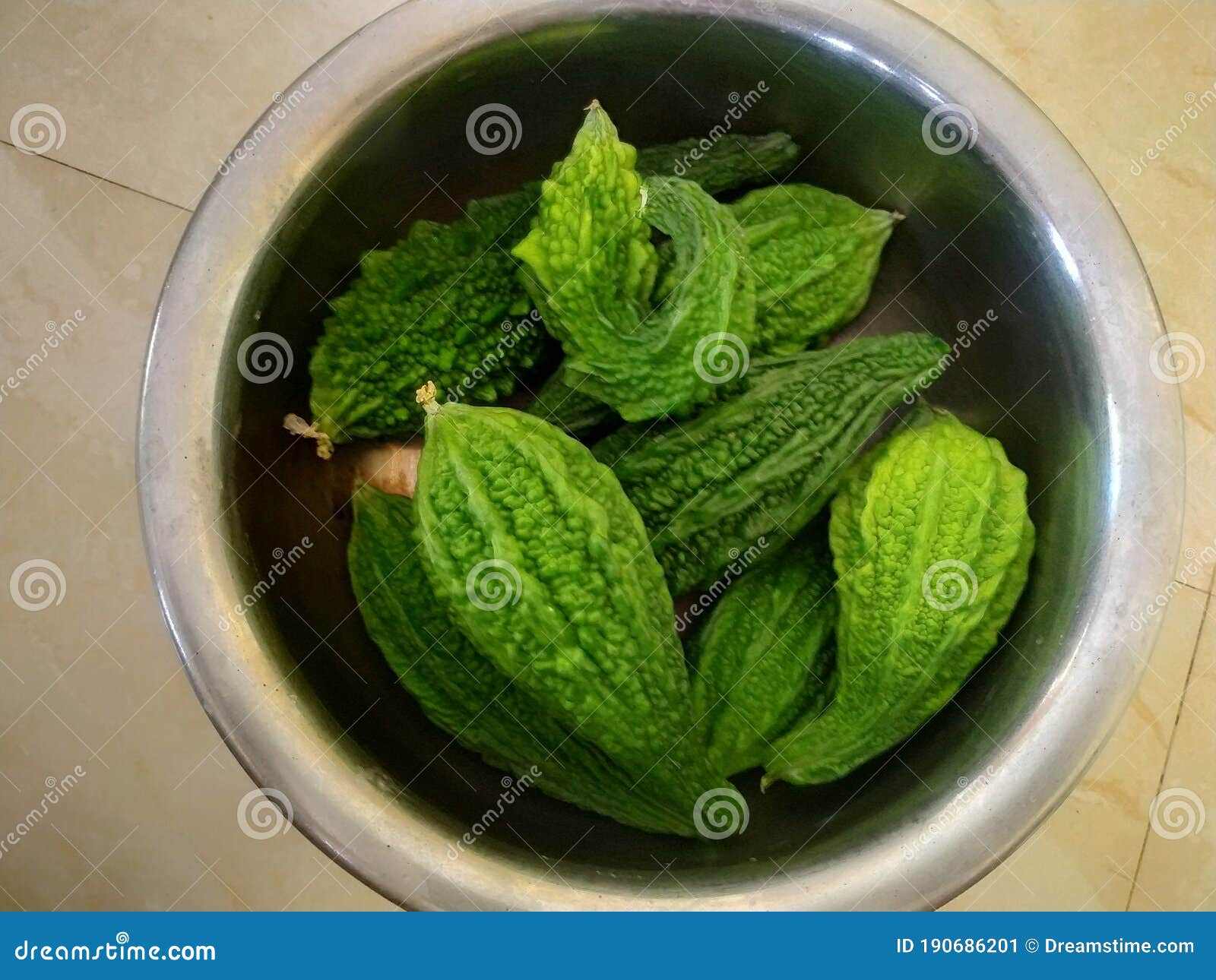 Bitter gourd from nature stock image. Image of fruit 190686201